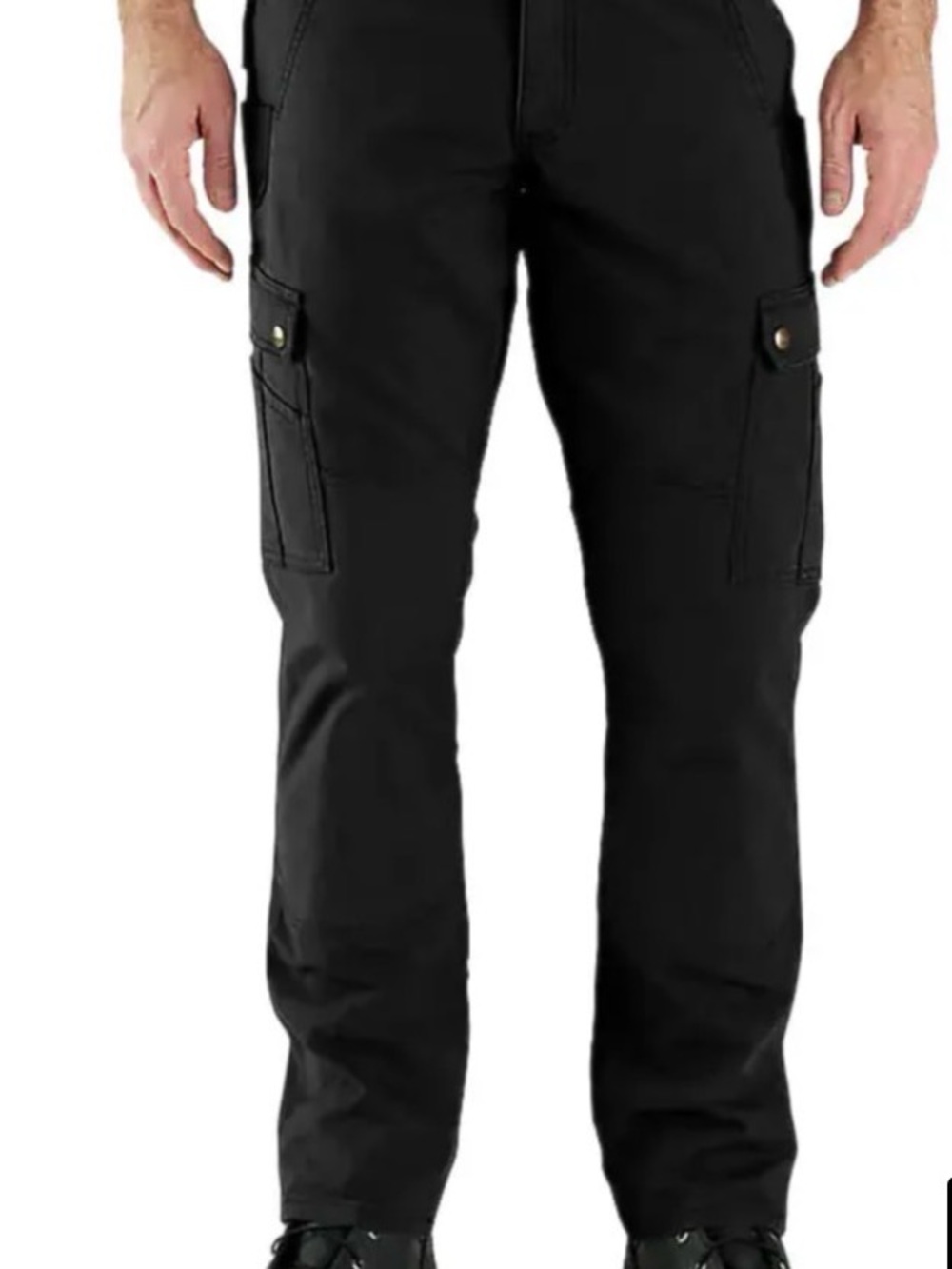 Carhartt Men's Rugged Flex Ripstop Cargo Work Black Pants 33 x 30 NWT